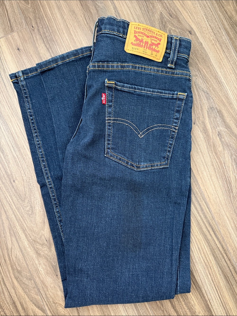 Boys Levi's Indigo Straight Jeans
